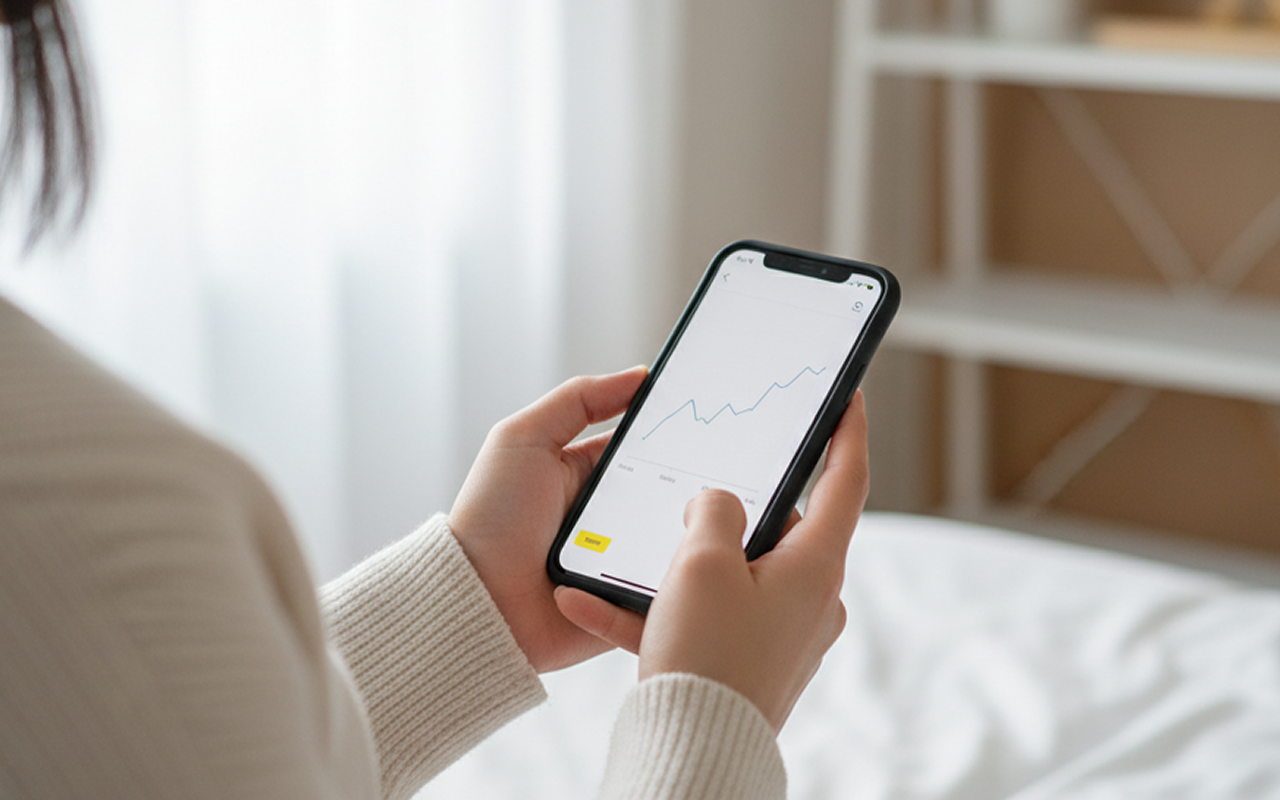 실시간 금 시세 확인 화면